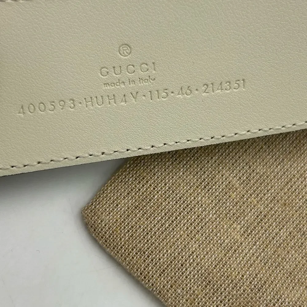 Men's Gucci GG supreme Marmont leather belt size 115 centimeters/46 inches